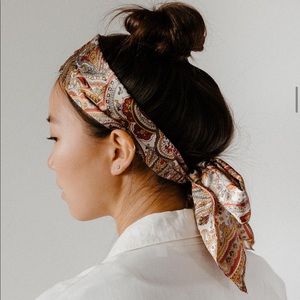 Vintage Paisley Silk Scarf